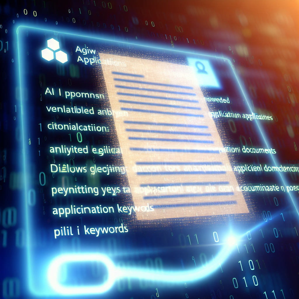 KI-gestützte Algorithmen analysieren digitale Bewerbungsunterlagen effizient.