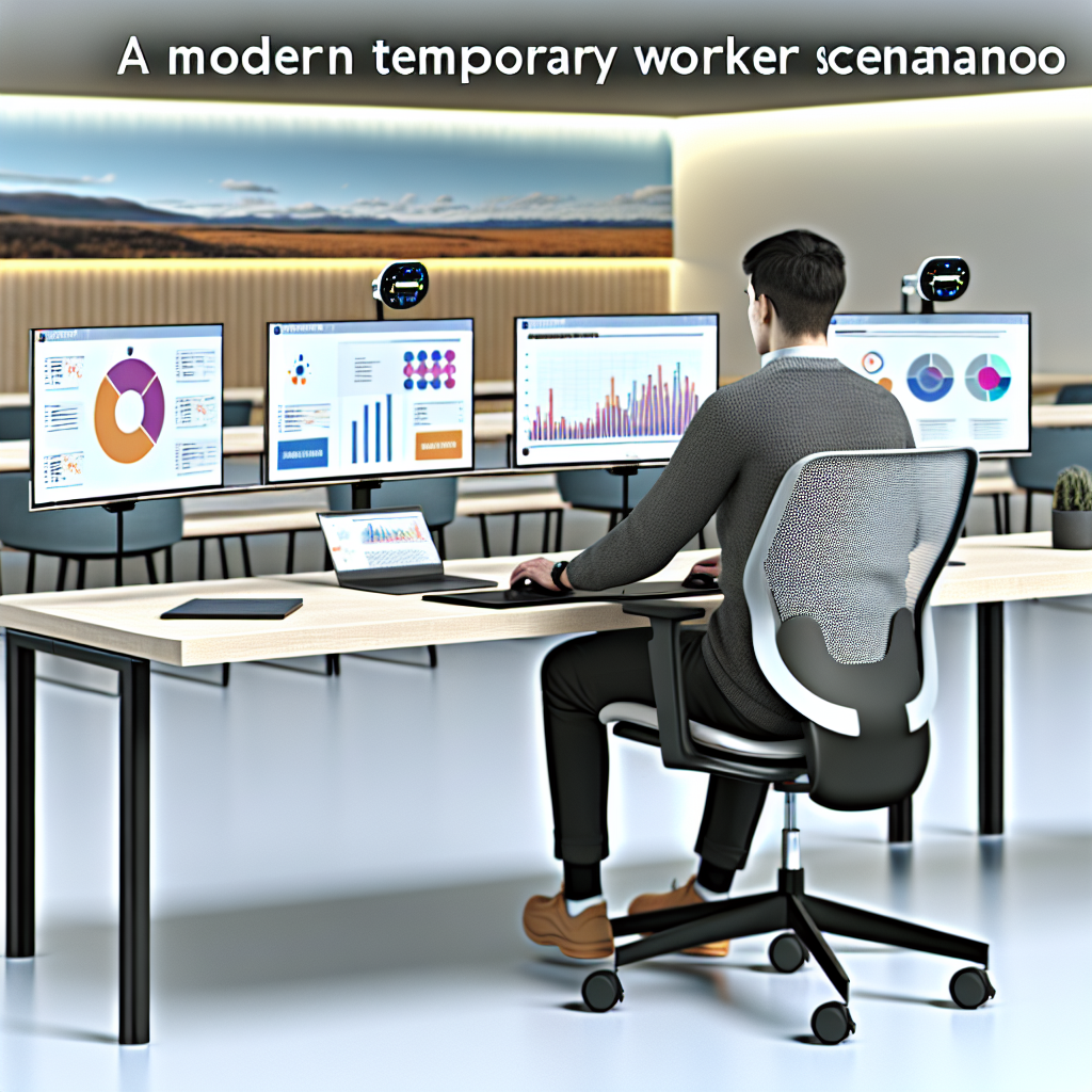 „Moderne Zeitarbeit: Flexibilität durch Technologieeinsatz.“