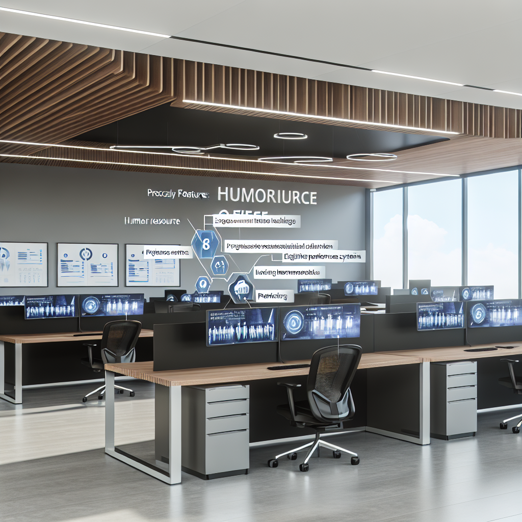 „Modernes Büro mit digitalisiertem HR-Workflow.“