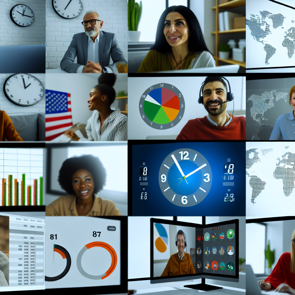 Virtuelle Teams bei der digitalen Zusammenarbeit.