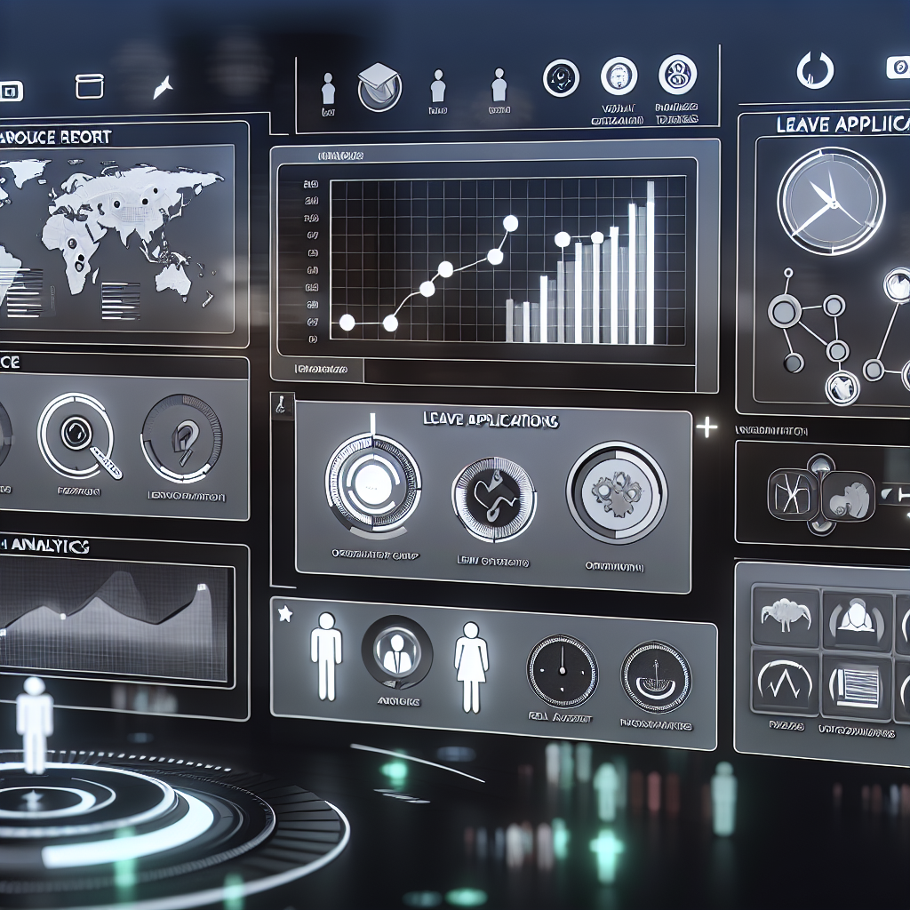Digitales Dashboard zeigt moderne HR-Tools in Aktion.