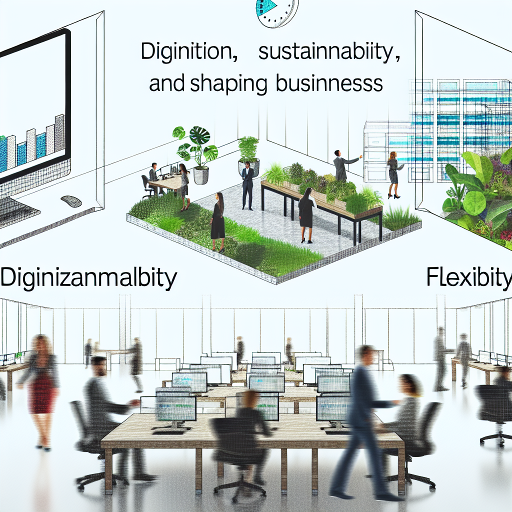 Digitalisierung, Nachhaltigkeit und Flexibilität gestalten Unternehmen.