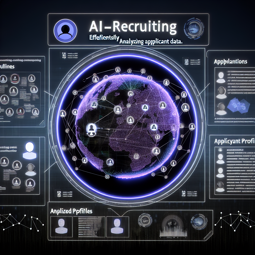 „KI-Recruiting: Algorithmus analysiert Bewerberdaten effizient.“