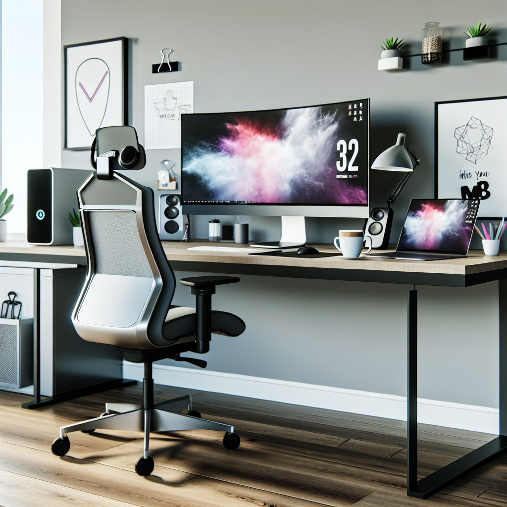 Moderne Arbeitsumgebung mit digitalem Homeoffice-Setup.