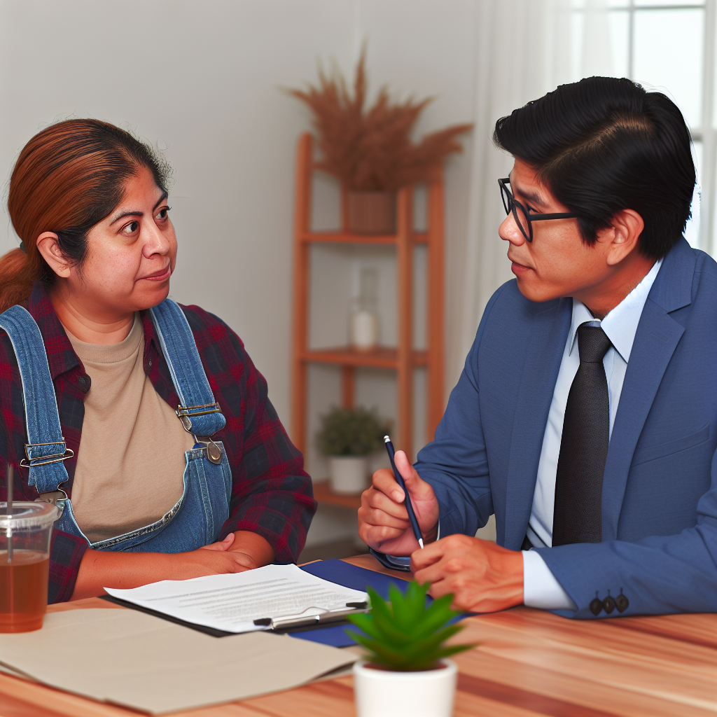 Zeitarbeiter und Unternehmensleiter diskutieren Gesetzesänderungen gemeinsam.