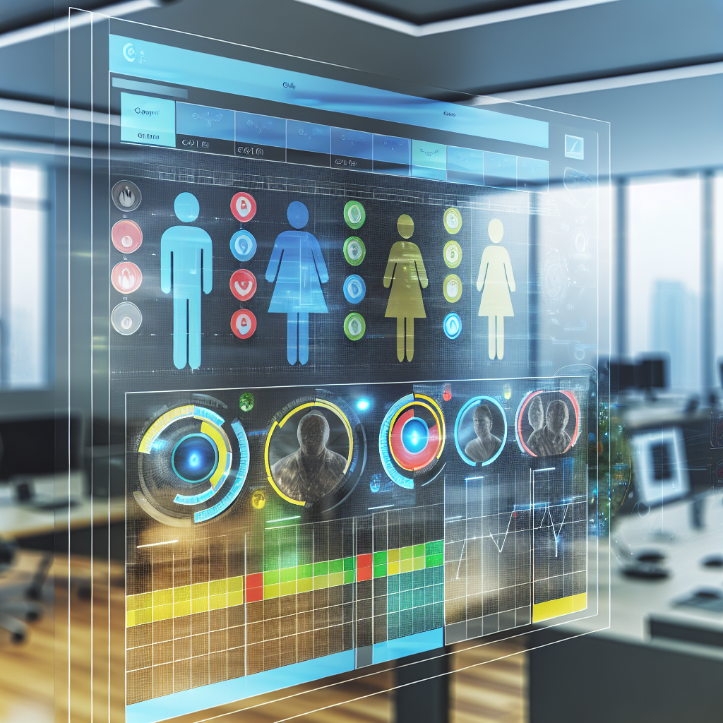 „Digitales Tool visualisiert Arbeitszeiterfassung im Büro.“