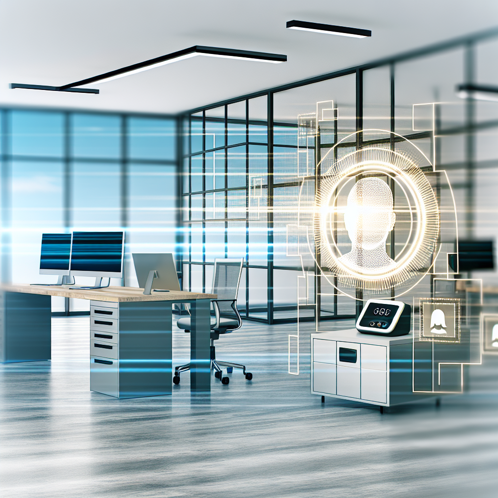 „Moderne Zeiterfassungstechnologie im Büroanwendung.“