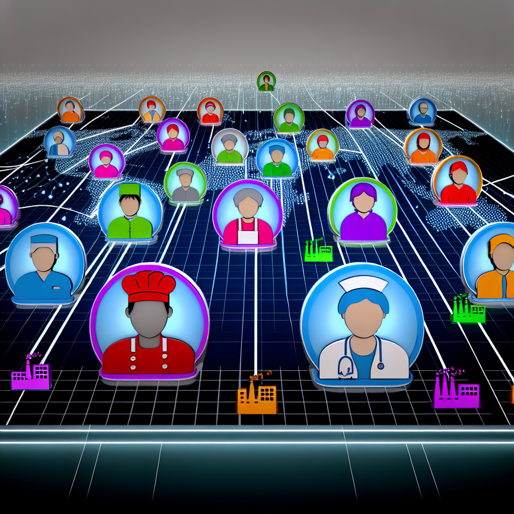 Digitale Plattformen verbinden Zeitarbeitskräfte mit Unternehmen.