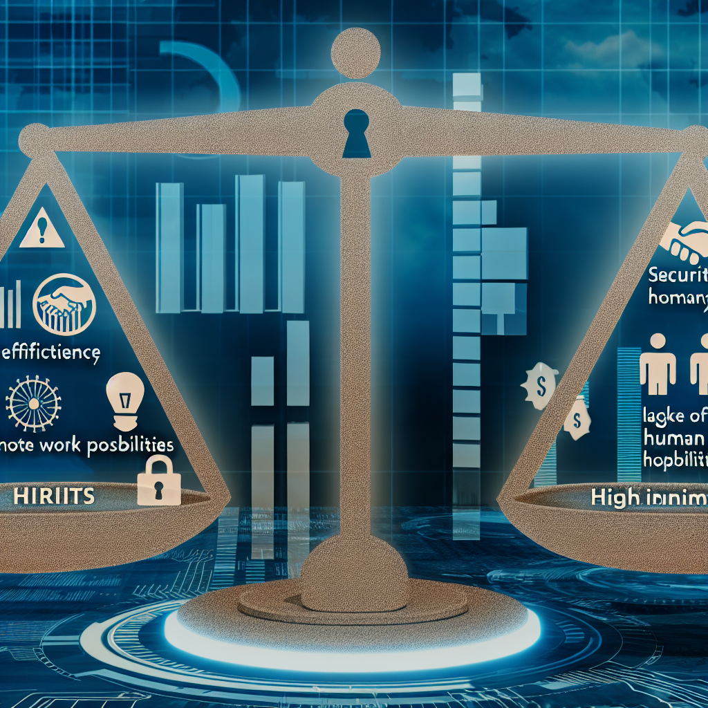 Digitalisierte HR-Prozesse: Chancen und Herausforderungen visualisiert.