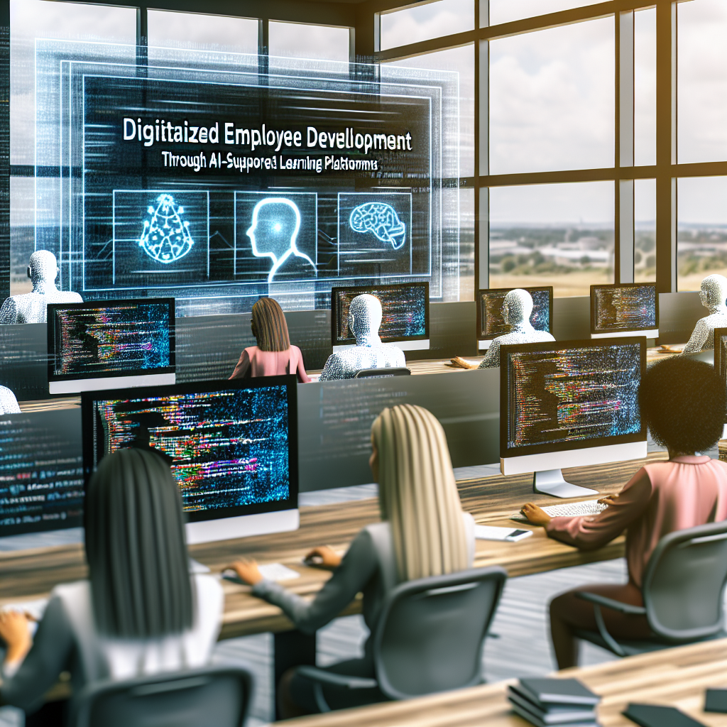 Digitalisierte Mitarbeiterentwicklung mit KI-gestützten Lernplattformen.