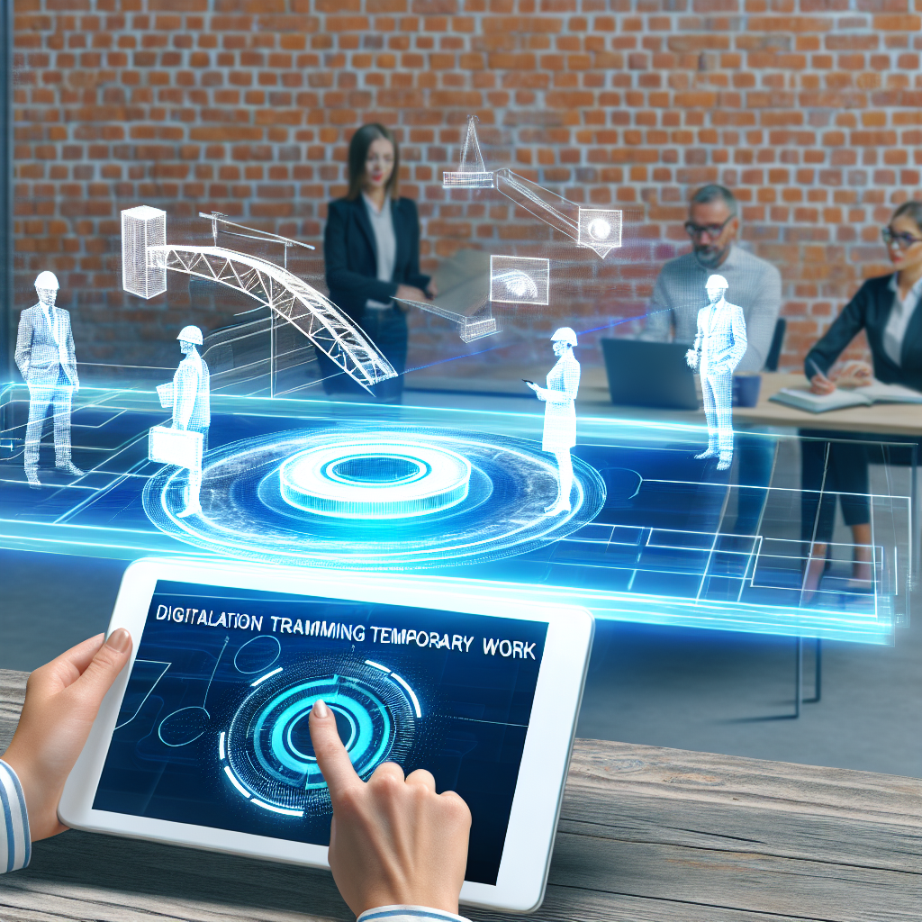 Digitalisierung transformiert Zeitarbeit in dynamischem Arbeitsumfeld.