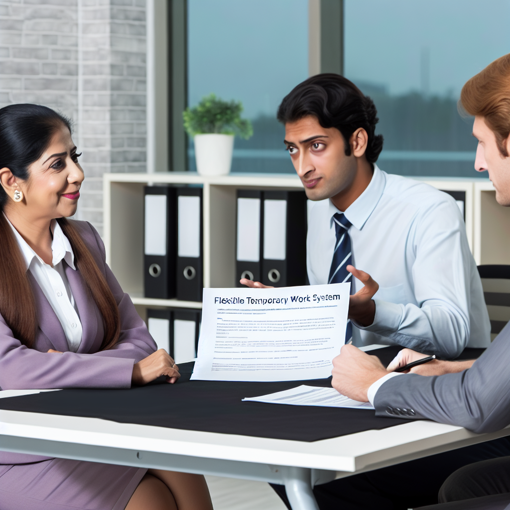 „Flexible Zeitarbeit: Unternehmen und Arbeitnehmer im Dialog.“