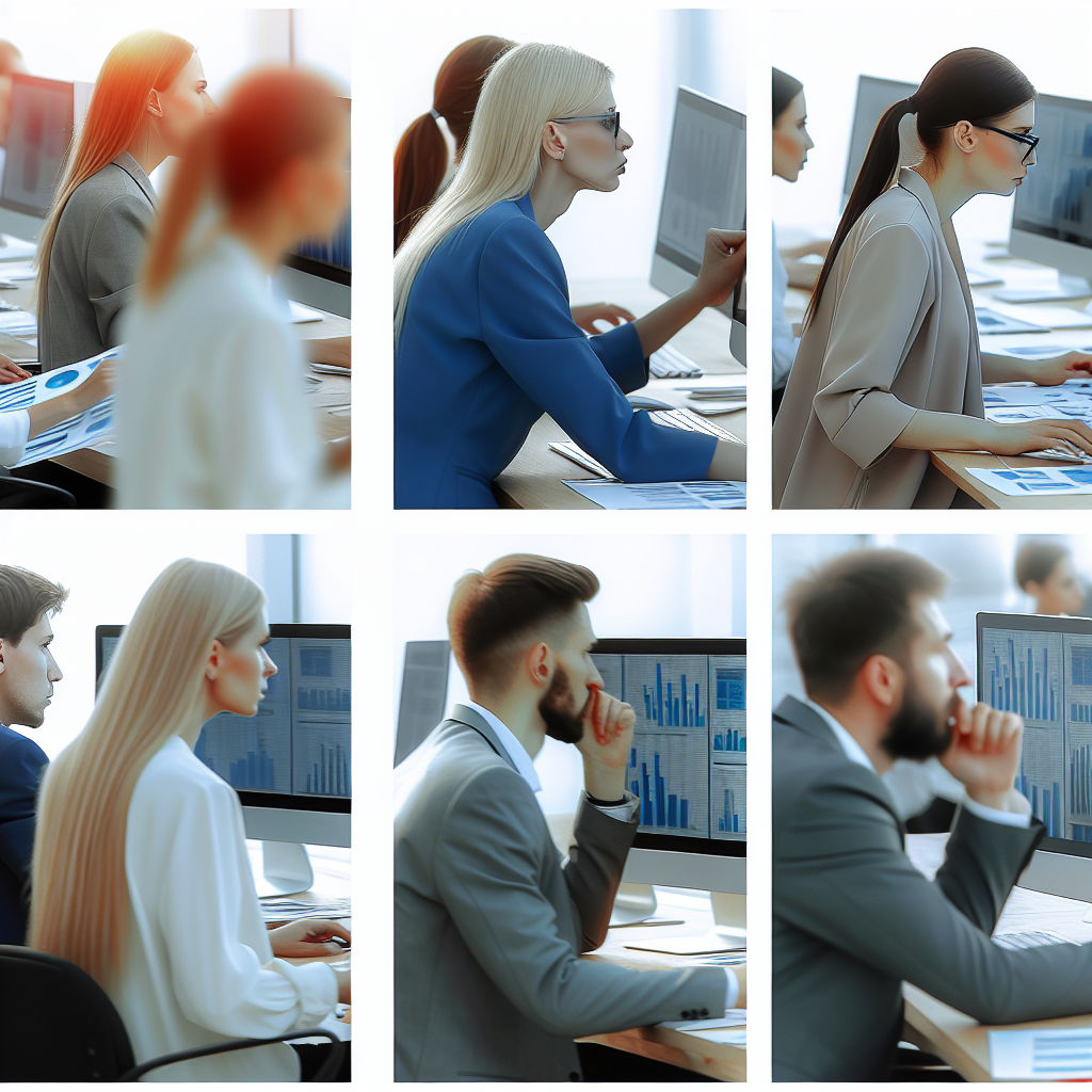 HR-Experten analysieren Daten auf Computerbildschirmen.