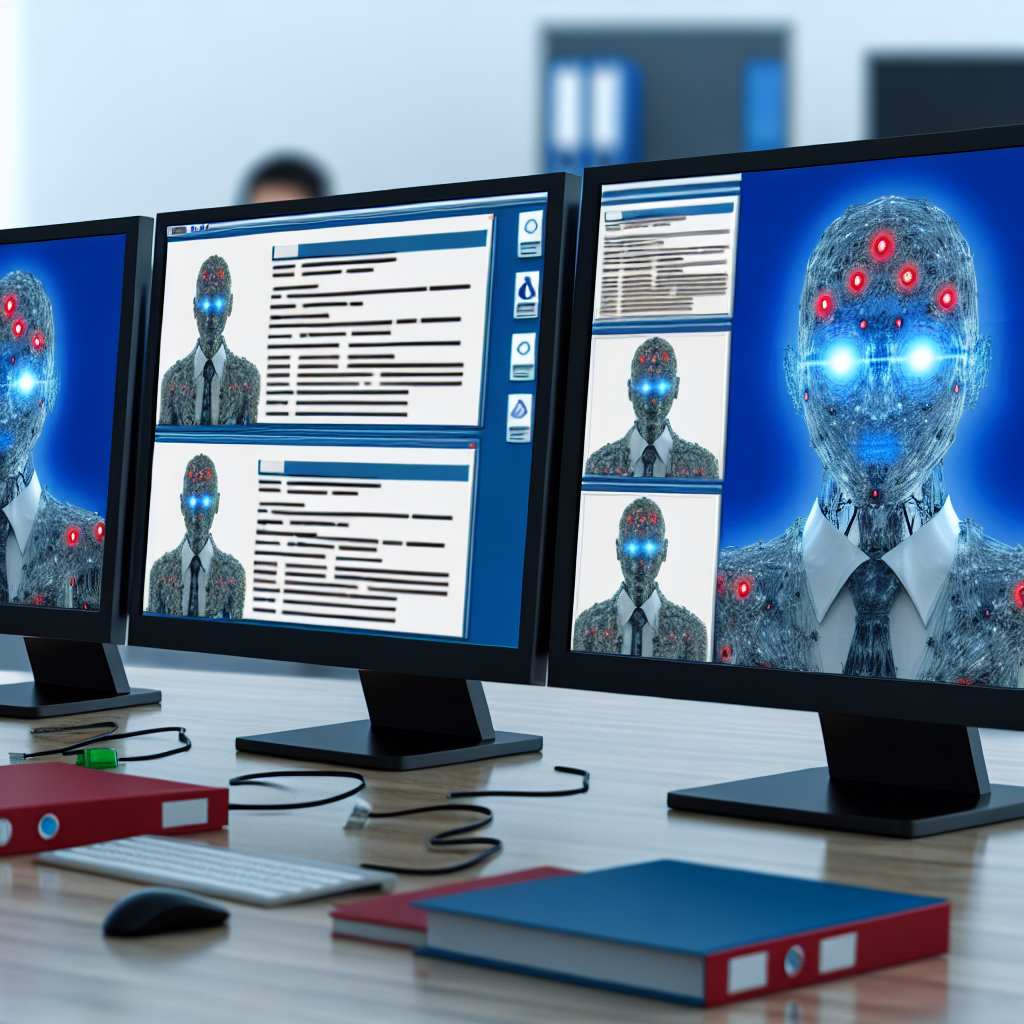 KI analysiert Lebensläufe effizient auf Monitoren.