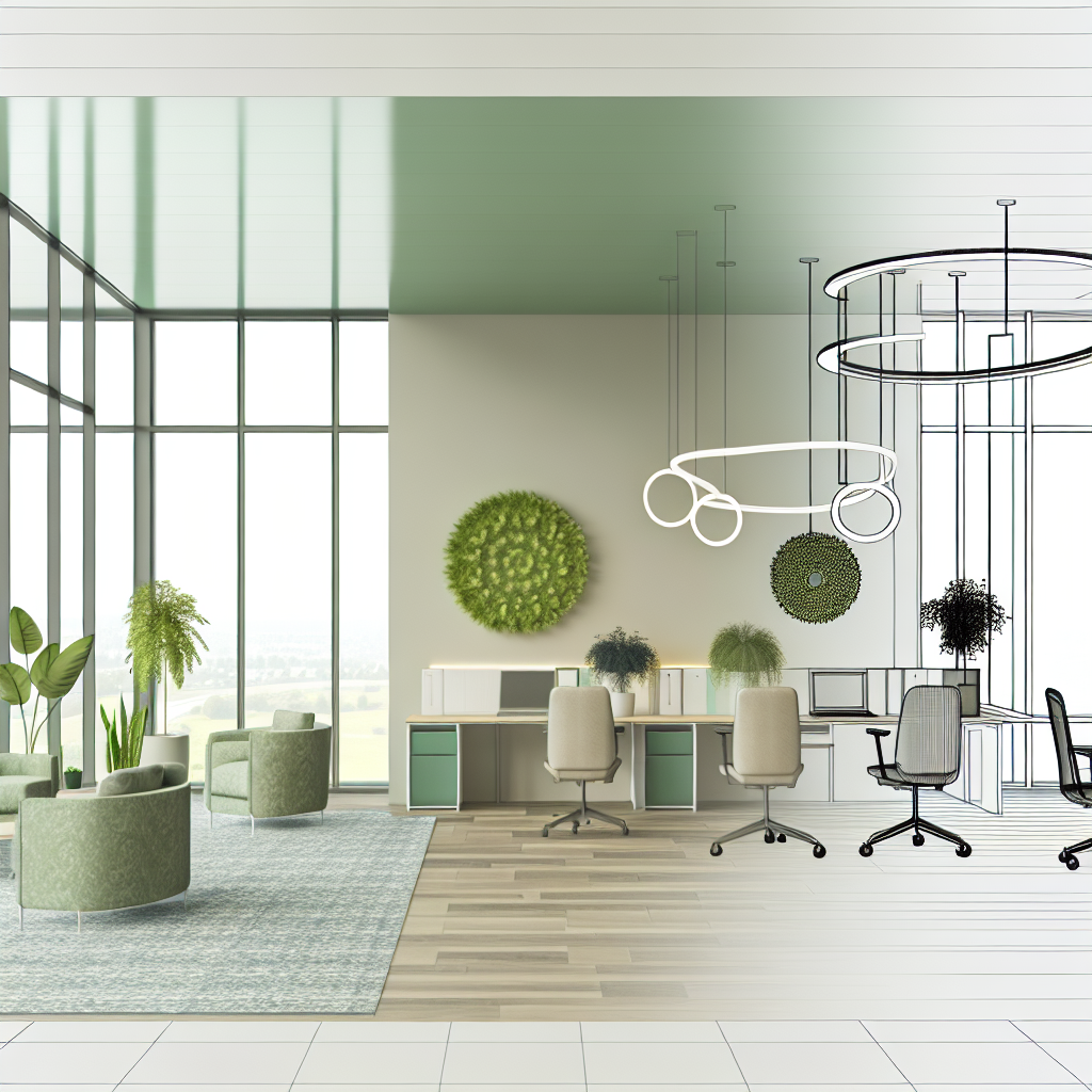 Moderne Bürogestaltung mit digitalen Überwachungstools.