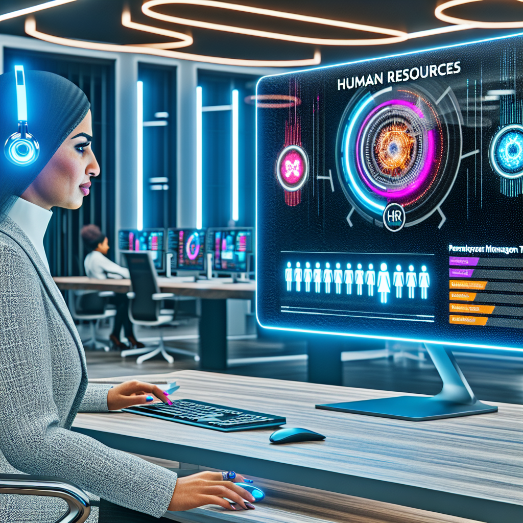 Moderne HR-Technologie im digitalen Büroalltag.